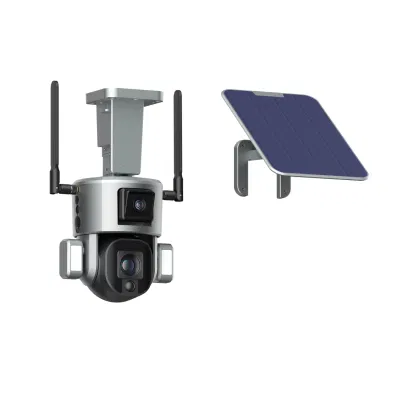 Fsan 4K 8MP caméra de panneau solaire extérieure caméra de sécurité sans fil 360 PTZ 10X Zoom caméra PTZ 4G/WiFi suivi humanoïde caméra de vidéosurveillance IP prise en charge de la carte TF