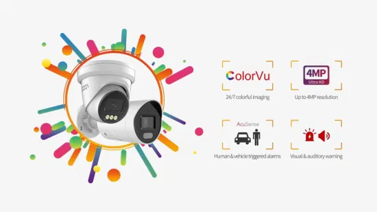 Toutes les caméras de vidéosurveillance Hikvision 2MP Colorvu fixe Mini Bullet Dome sécurité réseau caméra espion vidéo