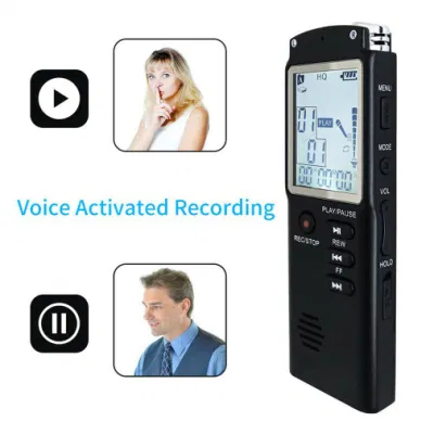 Enregistreur vocal USB professionnel 16 go, Dictaphone professionnel 96 heures, enregistreur vocal numérique avec Wav, lecteur MP3 T60 1536 Kbps