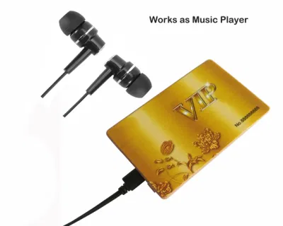 Enregistreur vocal audio à carte cachée activé par la voix de la carte VIP